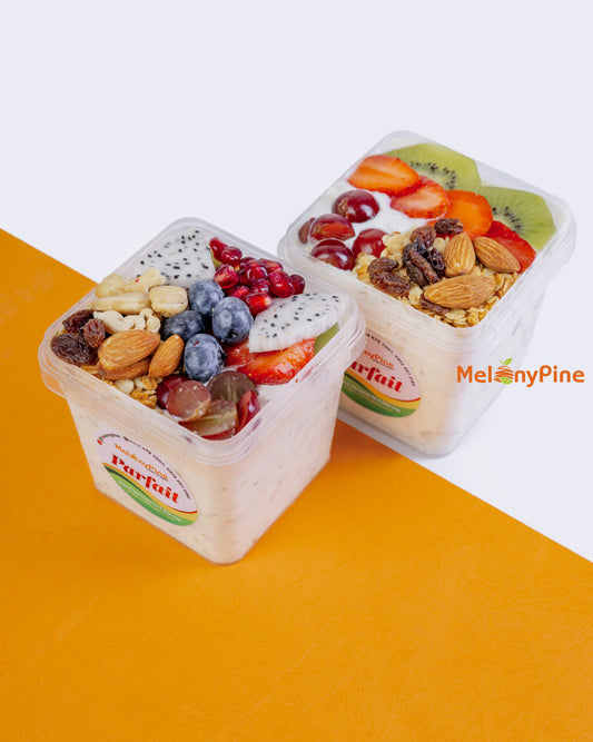 1 Bowl Of 500ml Exotic Berry Parfait and 1 Bowl Of 500ml Tropical Deluxe Parfait