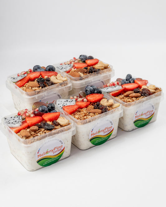 5 Bowls Of 330ml Tropical Deluxe Parfait
