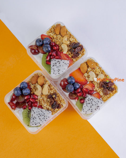 3 Bowls Of 330ml Tropical Deluxe Parfait