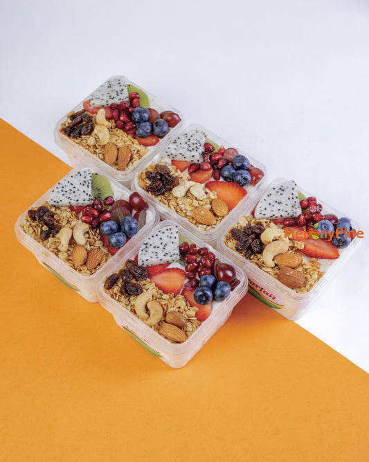 5 Bowls Of 330ml Tropical Deluxe Parfait