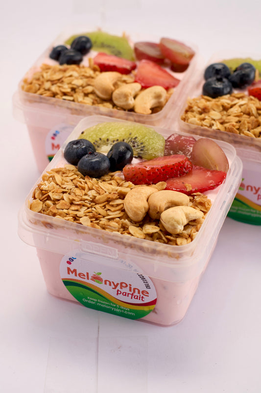 3 Bowls of 330ml Scarlett Berry Parfait