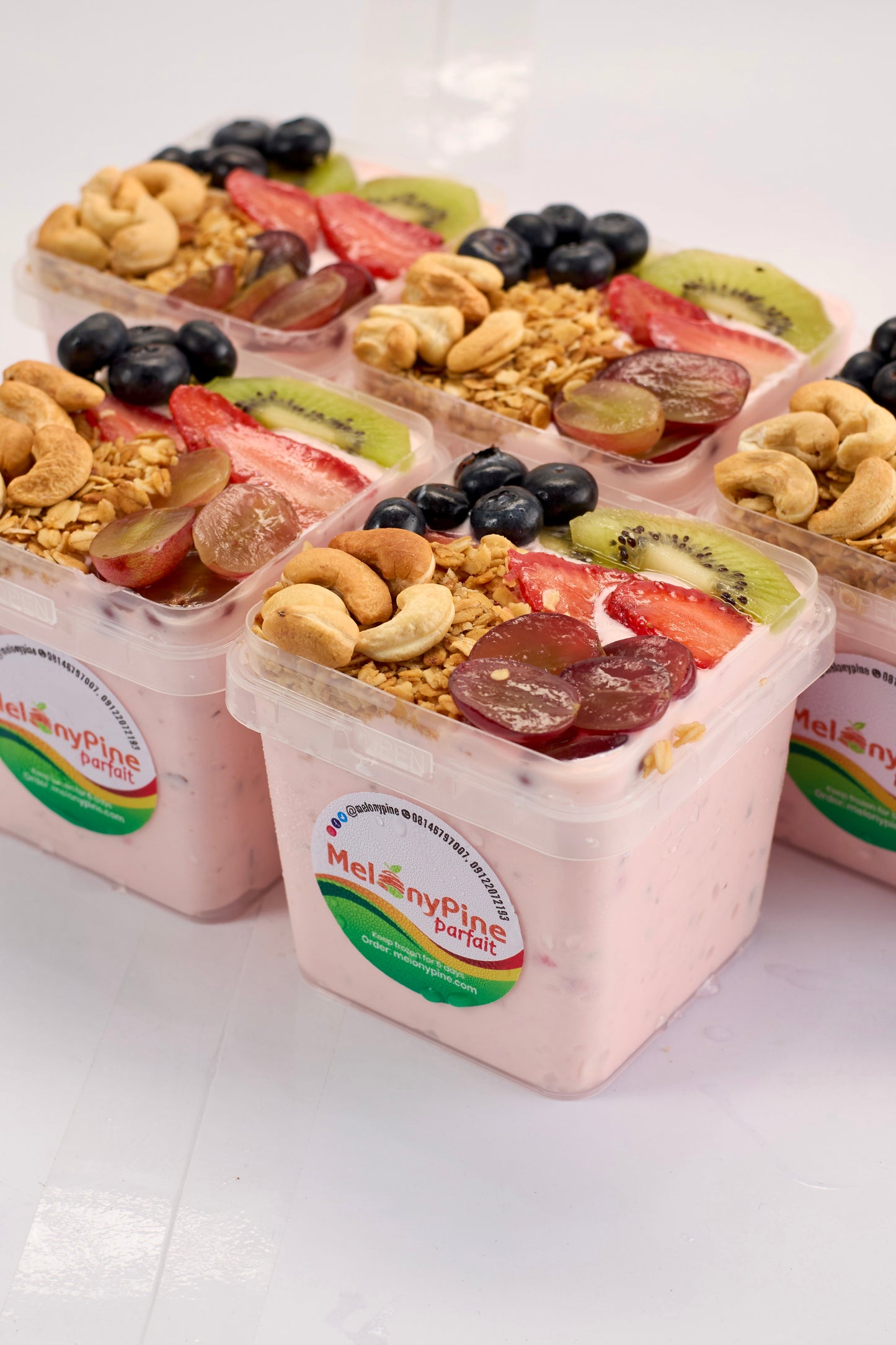 5 Bowls 500ml Scarlet Berry Parafait